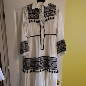 Dodo Bar Black & White Maxi Dress